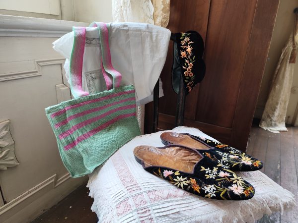 Handwoven Bag - Turquoise and Pink